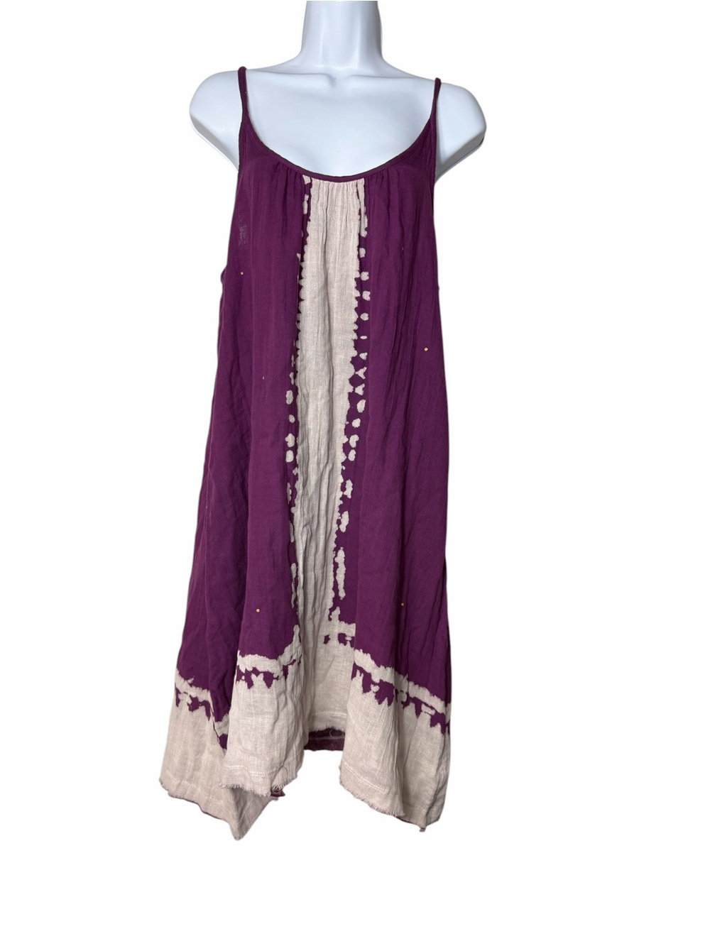 Natural Life Boho Gauzy Cotton Tank Midi Dress Size Medium NWT - Picture 2 of 7